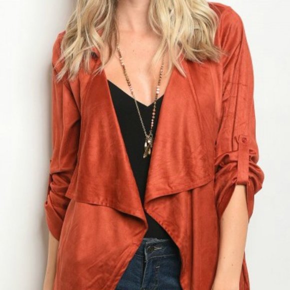 Jackets & Blazers - Rust Cardigan
